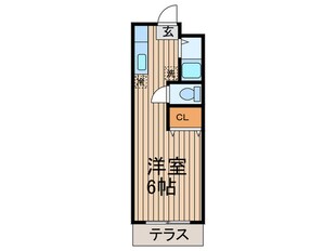 ドミュ－ル代沢の物件間取画像